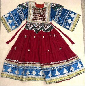 Afghan Kuchi Handmade Party Dress Afghani traditional clothes Beaded